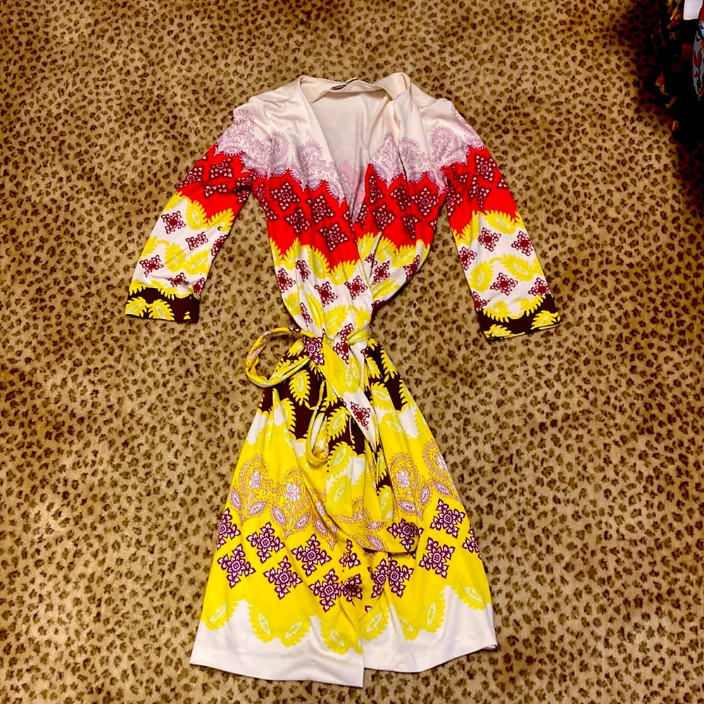 Silk DVF wrap dress